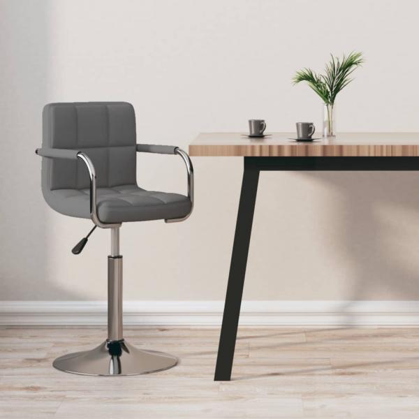 ARDEBO.de - Barhocker Hellgrau Stoff