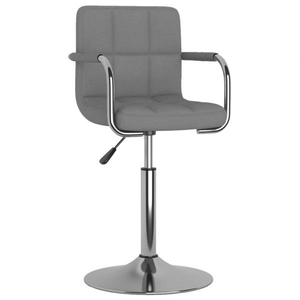 Barhocker Hellgrau Stoff