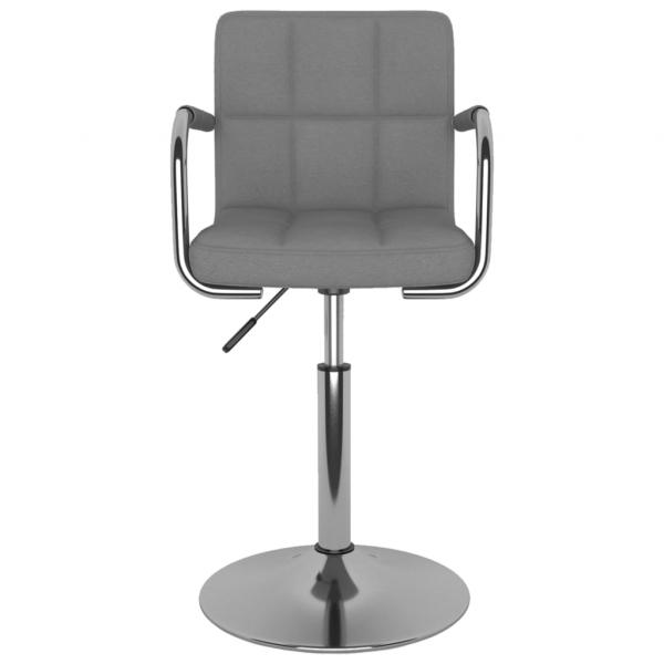 Barhocker Hellgrau Stoff