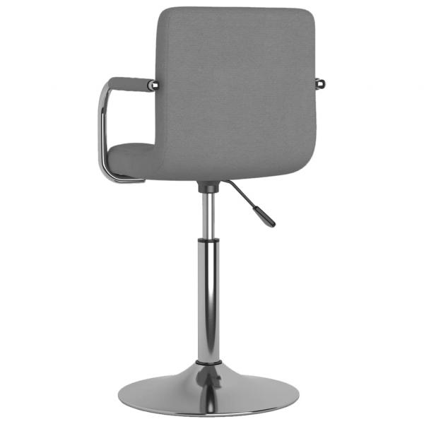 Barhocker Hellgrau Stoff