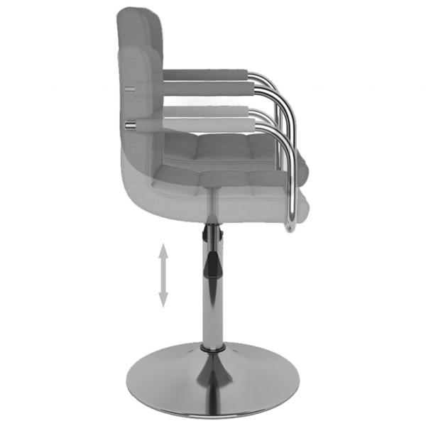 Barhocker Hellgrau Stoff
