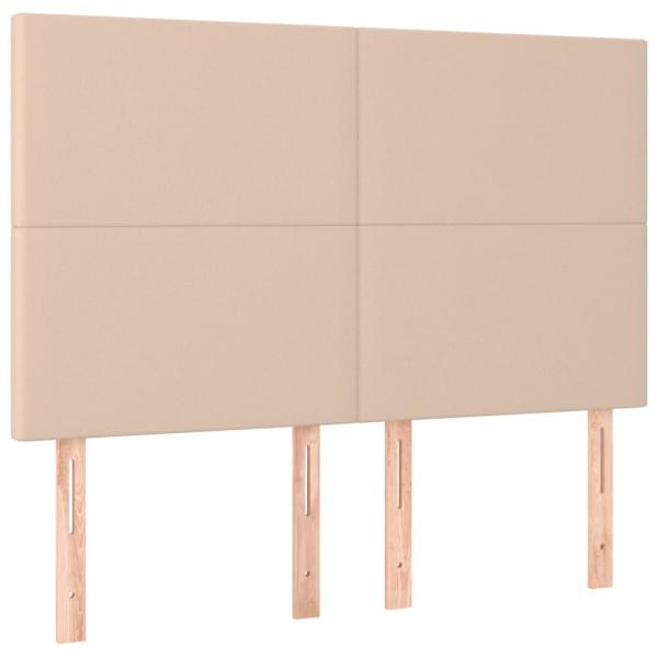 Boxspringbett Matratze Cappuccino-Braun 140x190cm Kunstleder