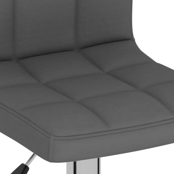 Barhocker Dunkelgrau Stoff