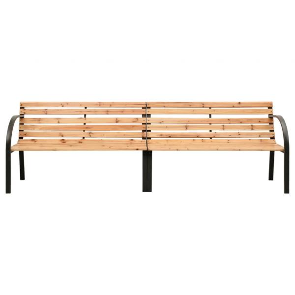 ARDEBO.de - Doppel-Gartenbank 241 cm Spießtanne Massivholz