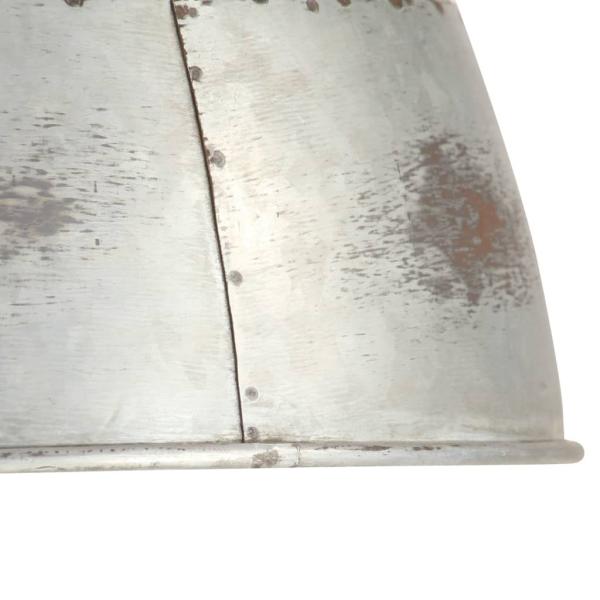 ARDEBO.de - Hängelampe Vintage Industriestil 25 W Silbern Rund 31 cm E27