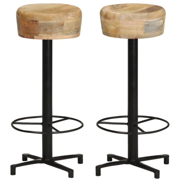 ARDEBO.de - Barhocker 2 Stk. 76 cm Mango Massivholz