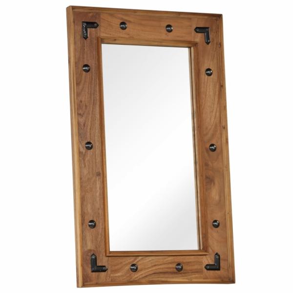 Spiegel Akazienholz Massiv 50x80 cm