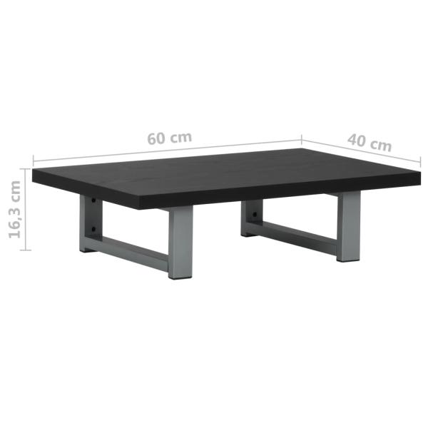 2-tlg. Badmöbel-Set Keramik Schwarz