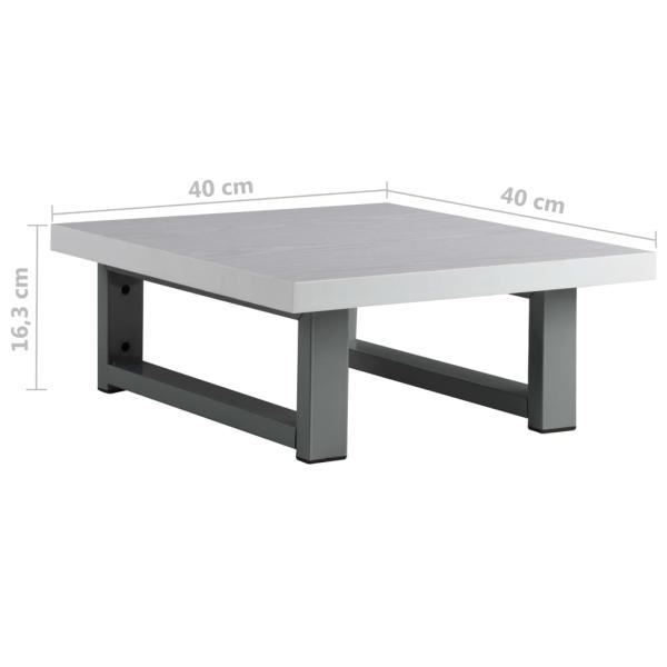 2-tlg. Badmöbel-Set Keramik Weiß