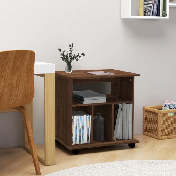 ARDEBO.de - Rollschrank Braun Eichen-Optik 60x45x60 cm Holzwerkstoff