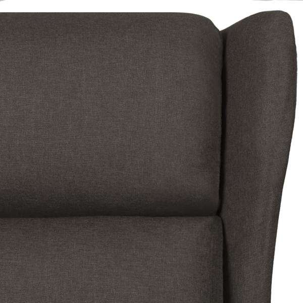 Ohrensessel mit Liegefunktion Elektrisch Taupe Stoff
