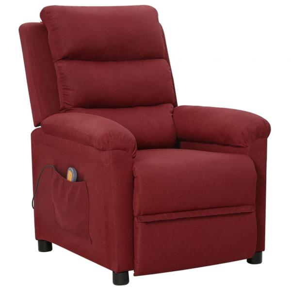 ARDEBO.de - Massagesessel Weinrot Stoff