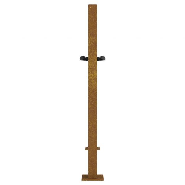 Gartentor 105x80 cm Cortenstahl Quadratisches Design