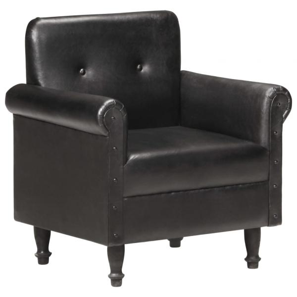 ARDEBO.de - Sessel Schwarz Echtleder
