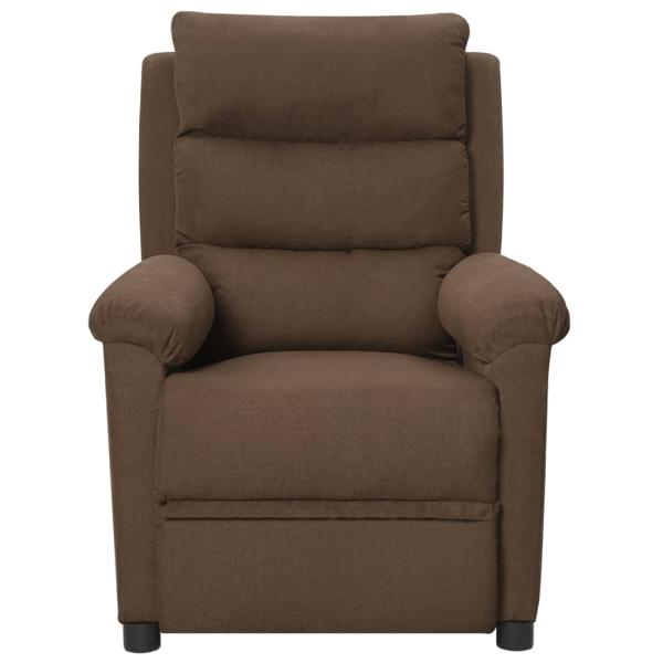 Massagesessel Elektrisch Braun Stoff