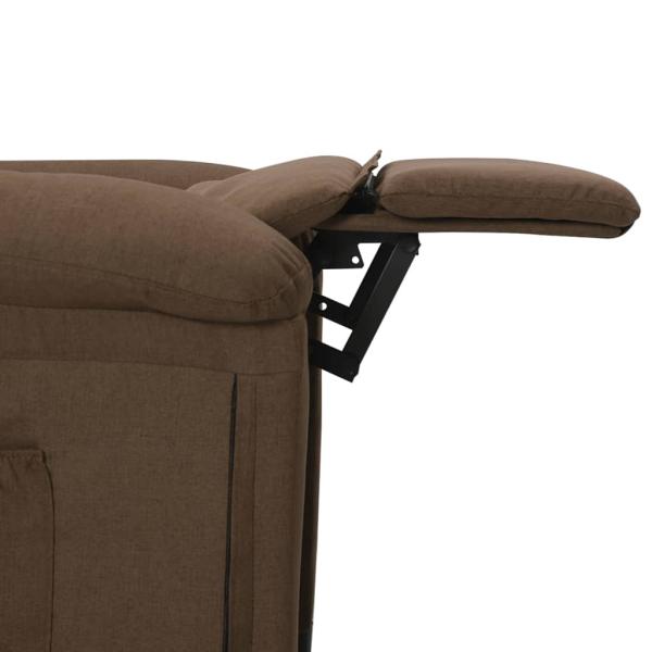 Massagesessel Elektrisch Braun Stoff