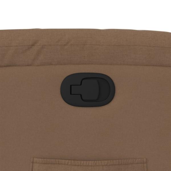 Relaxsessel mit Aufstehhilfe Braun Stoff