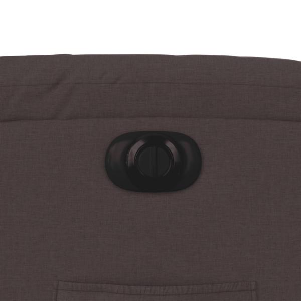 Relaxsessel mit Aufstehhilfe Elektrisch Dunkelbraun Stoff