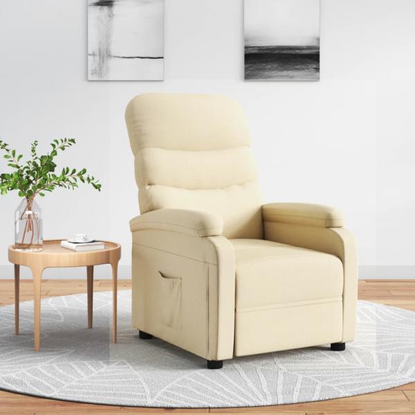 ARDEBO.de - Relaxsessel Creme Stoff
