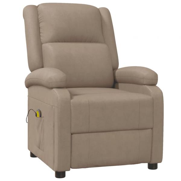 ARDEBO.de - Massagesessel Cappuccino-Braun Kunstleder