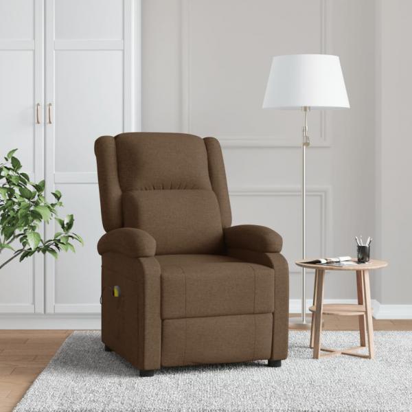 ARDEBO.de - Massagesessel Braun Stoff