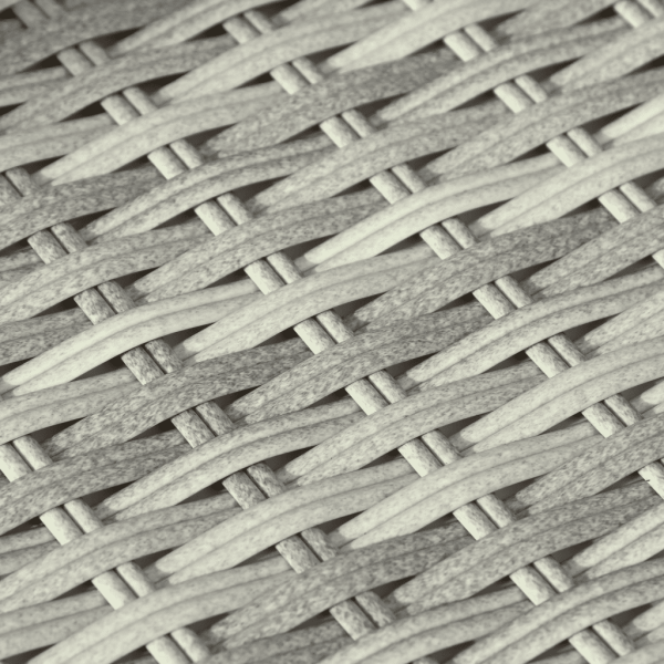 6-tlg. Garten-Sofagarnitur mit Kissen Hellgrau Poly Rattan