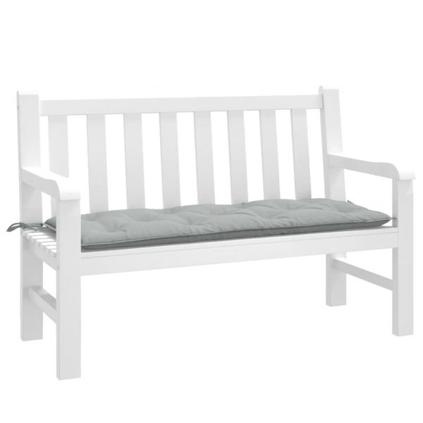 ARDEBO.de - Gartenbank-Auflage Melange Hellgrau 120x50x7 cm Stoff