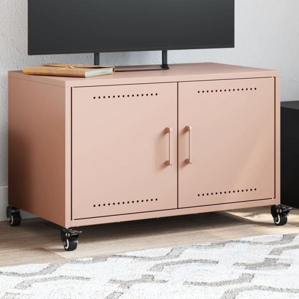ARDEBO.de - TV-Schrank Rosa 68x39x43,5 cm Stahl