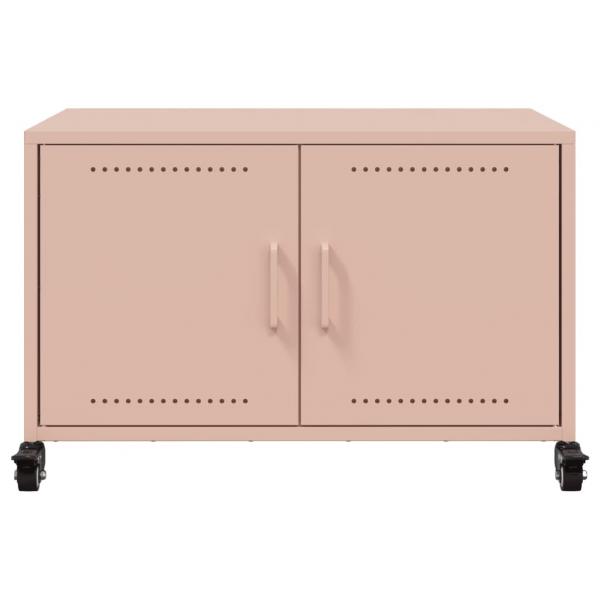 TV-Schrank Rosa 68x39x43,5 cm Stahl