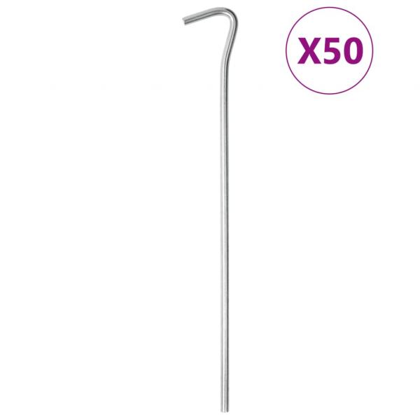 ARDEBO.de - Zeltheringe 50 Stk. 23 cm Ø5 mm Verzinkter Stahl