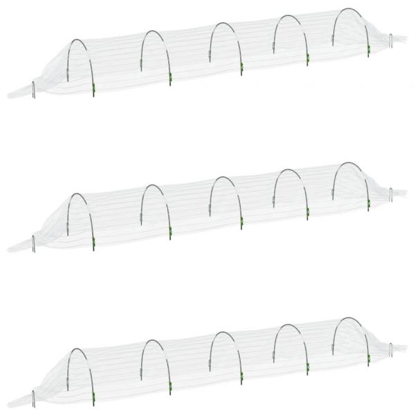 Netztunnel 3 Stk. 1,5x5 m Fiberglas und PP