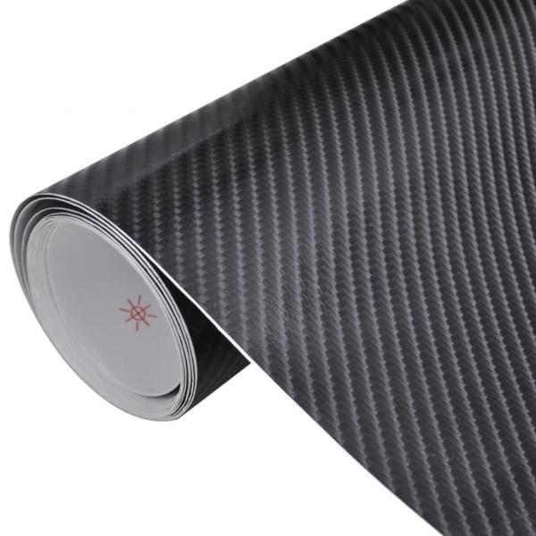 ARDEBO.de - Autofolie 4D Schwarz 100x150 cm