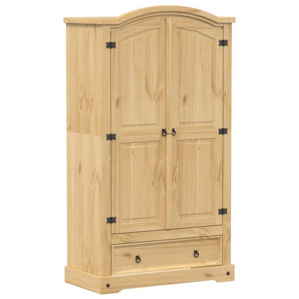 ARDEBO.de - Kleiderschrank Corona 102x52x186 cm Massivholz Kiefer