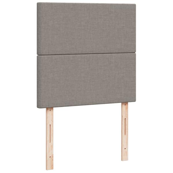 ARDEBO.de - Boxspringbett mit Matratze Taupe 90x200 cm Stoff