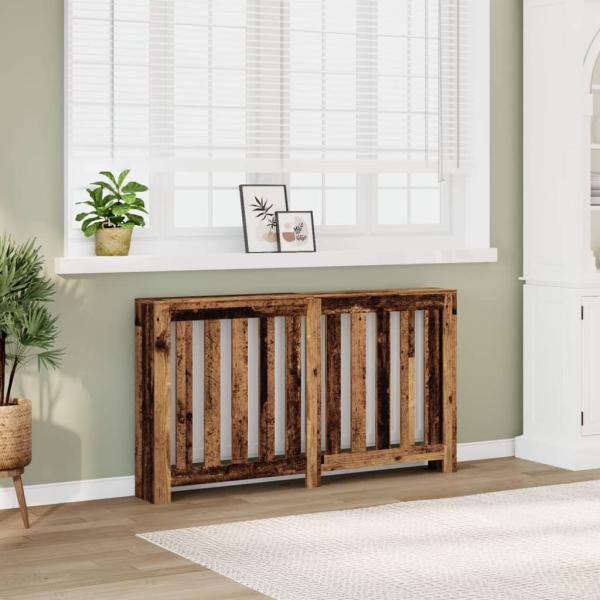 ARDEBO.de - Heizkörperverkleidung Altholz-Optik 149x20x82 cm Holzwerkstoff