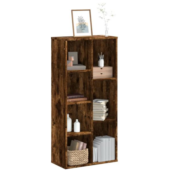 ARDEBO.de - Bücherregal Räuchereiche 50x25x105 cm Holzwerkstoff