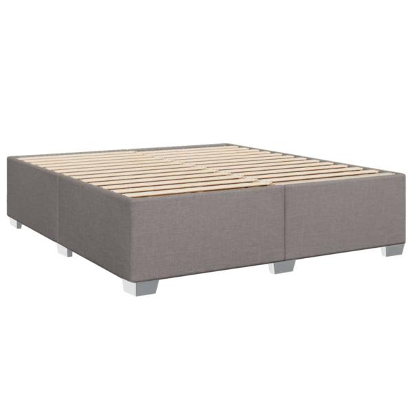 ARDEBO.de - Boxspringbett mit Matratze Taupe 180x200 cm Stoff