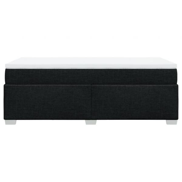 Boxspringbett mit Matratze Schwarz 90x190 cm Stoff