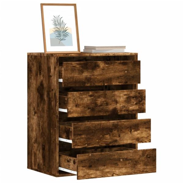 ARDEBO.de - Kommode Räuchereiche 60x41x76 cm Holzwerkstoff