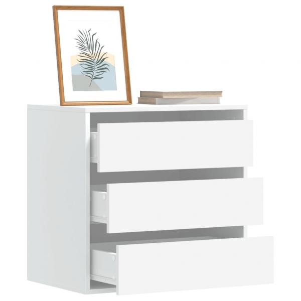 ARDEBO.de - Kommode Weiß 60x41x58 cm Holzwerkstoff
