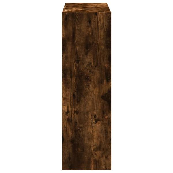 ARDEBO.de - Bücherregal Räuchereiche 102x32x102 cm Holzwerkstoff