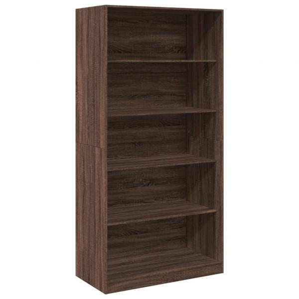 Kleiderschrank Braun Eiche-Optik 100x50x200 cm Holzwerkstoff