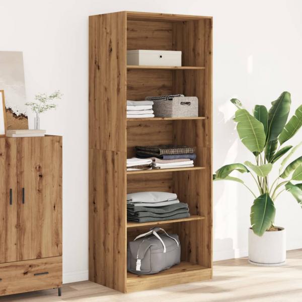 ARDEBO.de - Kleiderschrank Artisan-Eiche 80x50x200 cm Holzwerkstoff