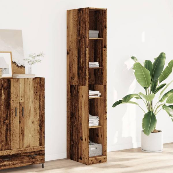 ARDEBO.de - Kleiderschrank Altholz-Optik 30x50x200 cm Holzwerkstoff