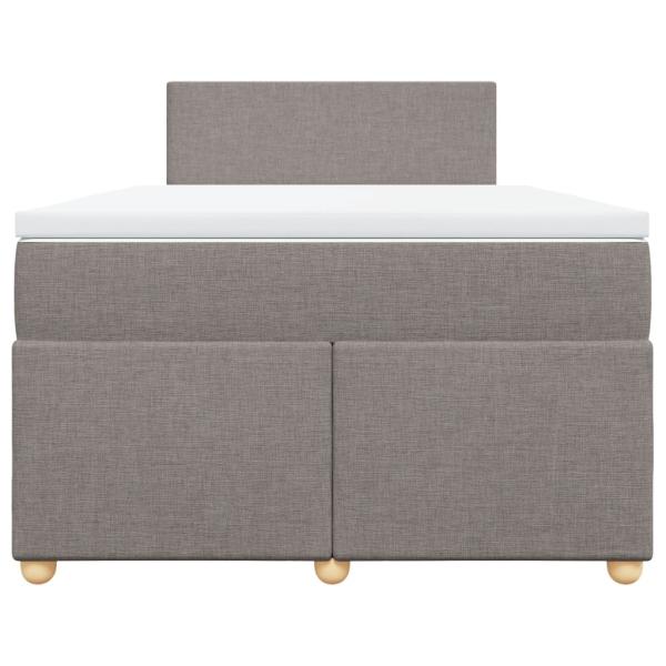 Boxspringbett mit Matratze Taupe 120x190 cm Stoff