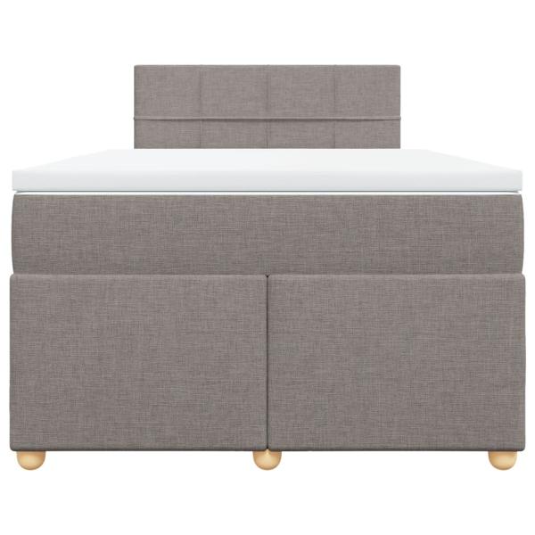Boxspringbett mit Matratze Taupe 120x190 cm Stoff