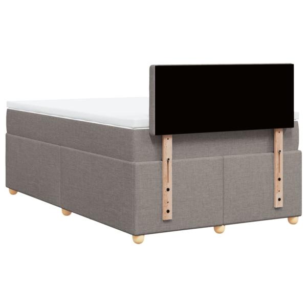 Boxspringbett mit Matratze Taupe 120x190 cm Stoff
