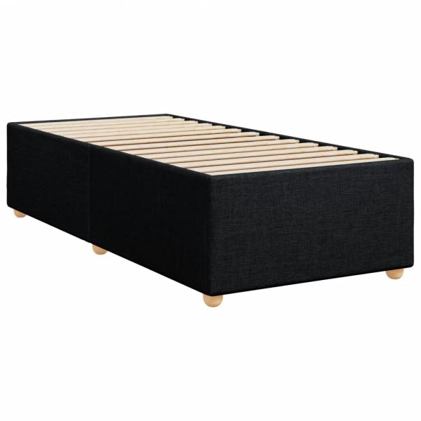 ARDEBO.de - Boxspringbett mit Matratze Schwarz 90x200 cm Stoff