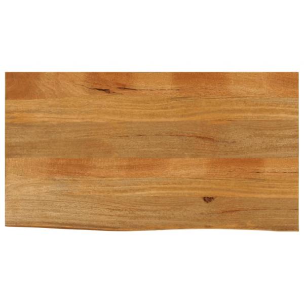 ARDEBO.de - Tischplatte mit Baumkante 100x60x2,5 cm Massivholz Mango
