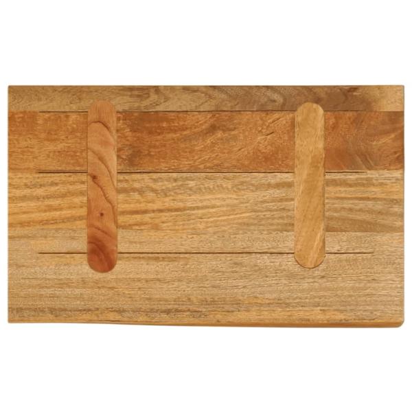 Tischplatte mit Baumkante 50x20x3,8 cm Massivholz Mango